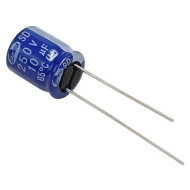 10UF 250V Electrolytic Capacitor SAMWHA Brands 10x12.5mm ( 5pcs pack )