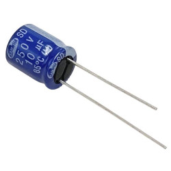 10UF 250V Electrolytic Capacitor SAMWHA Brands 10x12.5mm ( 5pcs pack )
