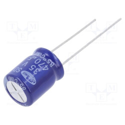 470UF 35V Electrolytic Capacitor SAMWHA Brands 10x16mm ( 5pcs pack )