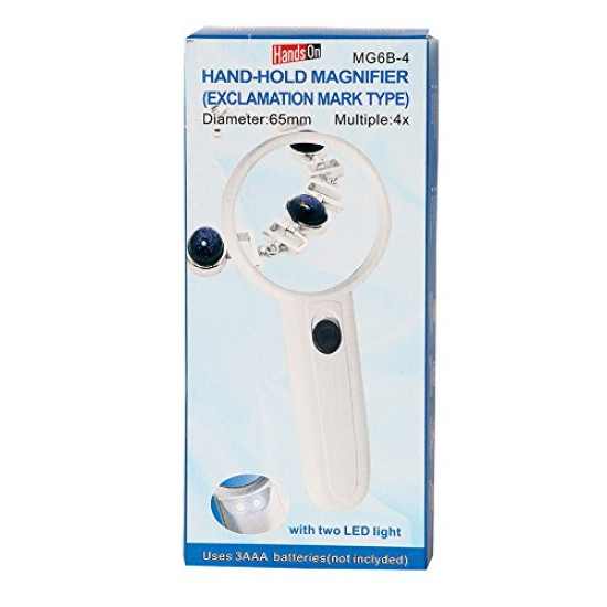 4x Hand-Hold MG6B-4 Magnifier Exclamation Mark Type 65mm diameter