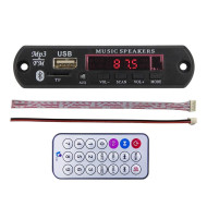 USB Panel Bluetooth/USB/FM/MP3 Player Module with Remote - EasySpares.in
