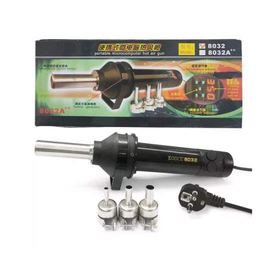 8032 Portable Bga Rework Solder Station Hot Air Blower Heat Gun Welding Tools