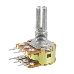 Rotary B50K 6 pin Panel Mount Potentiometer Linear Taper Rotary Potentiometers – 50K Ohm,