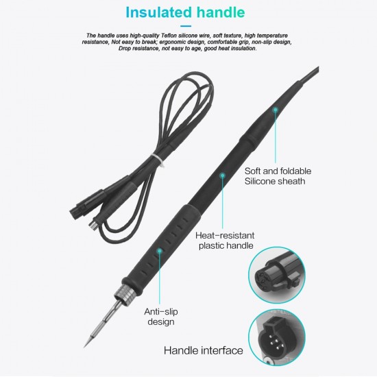 T210 Professional Soldering Iron Station By Oss-Team (75W)