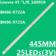 25 Edge LED Backlight Strips for Samsung 43 Inch TV (Without Metal Heatshrink) Louvre 43 L R_160919-0.4/-1.1 (2 PCS SET L+R)