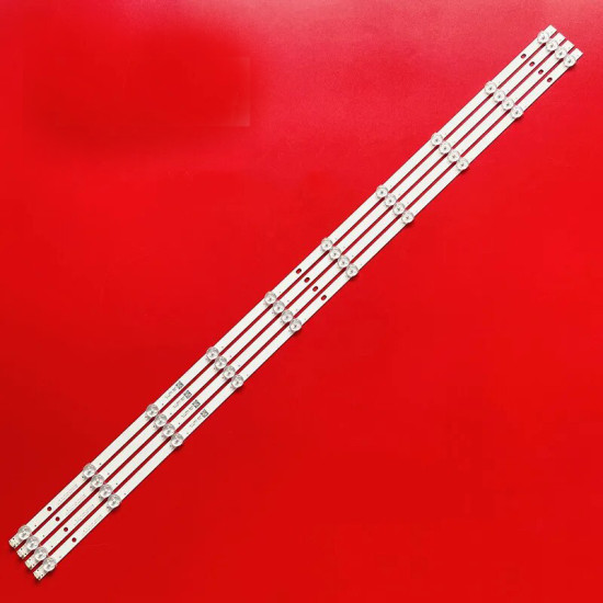 LED Backlight Strip for MI 49 Inch TV L49M5-AN - 10 LEDs, 3V Xmt25t19lb-4x10-mcpcb - (Set of 4)