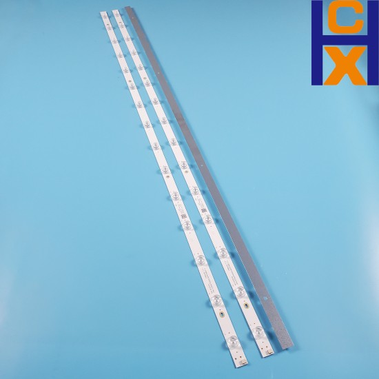 LED Backlight Strip for BPL 55 Inch TV CRH.ZG55G7N30301503919 REV1.0 15 LED 3V (3 Strip Set)