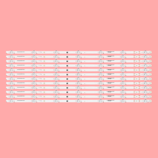 LED Backlight Strip for Thomson / Metz 65 Inch TV 7 LED 3V (12 PCS Set) Q65H1100 65MUE760