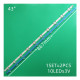 Backlight Strips For LG 43 Inch TV 10 led 3V ( 2 pcs set)
