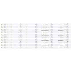 LED Backlight Strip for Lloyd L58FJQ 58 Inch TV (10 Pcs Set) 5 LED 3V
