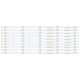LED Backlight Strip for Lloyd L58FJQ 58 Inch TV (10 Pcs Set) 5 LED 3V