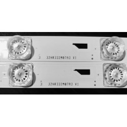 LED Backlight Strip for Micromax 32TSF650FHD 32 Inch TV 7 LEDs 32HR332M07A3 V1 2 pcs set