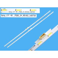 LED Backlight Strip for Sony 40 Inch TV 17Y 40-7020-24 Rev02 24 LED (2 PCS Set)