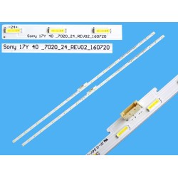 LED Backlight Strip for Sony 40 Inch TV 17Y 40-7020-24 Rev02 24 LED (2 PCS Set)