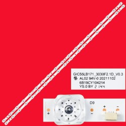 LED Backlight Strip for TCL 55P715 55 Inch TV 19 LED 6V (2 PCS Set)