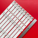 LED Backlight Strips for Videocon 50 inch TV 7 LEDs 485mm GC49D07-ZC21FG-01 49PUF6261/T3 303GC490031 GC490M06 (10 PCS Set)