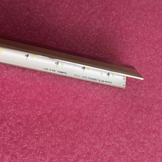 25 Edge LED Backlight Strips for Samsung 43 Inch TV with Metal Heatshrink (2 PCS Set L+R)