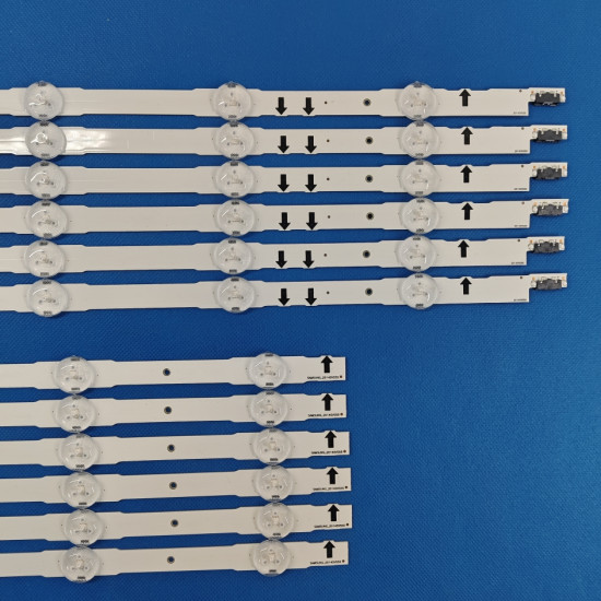 Samsung 55 Inch LED TV Backlight Strips – 3V, 7+5 LEDs (12 LED), 6 Pair Set – Compatible with UA55H6400AR (D4GE-550DCA-R3, D4GE-550DCB-R3)