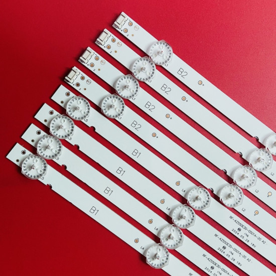 LED BACKLIGHT STRIP FOR LLOYD 55 INCH TV L55U2C0KA 11 (6+5) LED RF-AZ550E30-0501A-20 A2 / 1B-20 A2 8 PCS SET