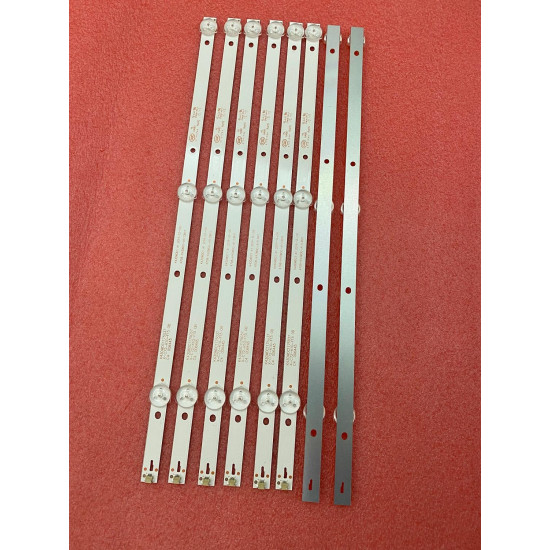 LED Backlight Strips for Intex 43 Inch TV 3 LED 6V k430wdc1 A1 (8 PCS SET)