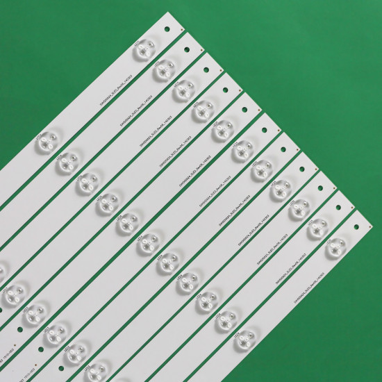LED Backlight Strips for Lloyd 50 Inch TV 5 LED 3V 490mm Hisense_50_HD500DF-B53_11x5_3030C_5S1P (11 PCS Set)