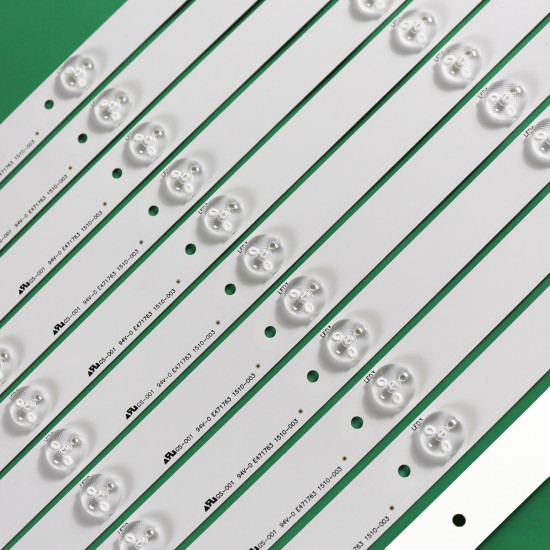 LED Backlight Strips for Lloyd 50 Inch TV 5 LED 3V 490mm Hisense_50_HD500DF-B53_11x5_3030C_5S1P (11 PCS Set)