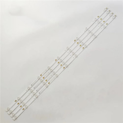 LED Backlight Strips for Onida/Intex/VU 43 Inch TV 11 LED 3V Small Lens GC43D11-ZC21FG-01 11S1P (4 PCS Set)