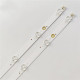 LED Backlight Strips for Onida/Intex/VU 43 Inch TV 11 LED 3V Small Lens GC43D11-ZC21FG-01 11S1P (4 PCS Set)