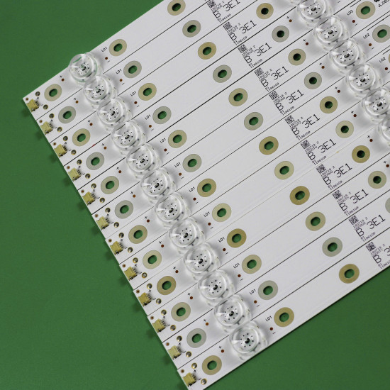 LED BACKLIGHT STRIPS FOR TOSHIBA/VU 65 INCH TV 65U5865 6 LED 4K DOM JL.D65061330-365AS-M_V01 (12 PCS SET)