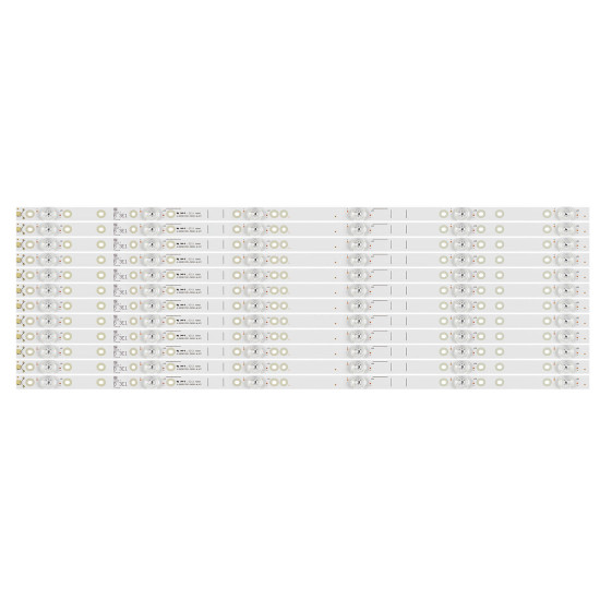 LED BACKLIGHT STRIPS FOR TOSHIBA/VU 65 INCH TV 65U5865 6 LED 4K DOM JL.D65061330-365AS-M_V01 (12 PCS SET)