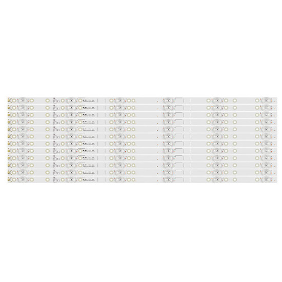 LED BACKLIGHT STRIPS FOR TOSHIBA/VU 65 INCH TV 65U5865 6 LED 4K DOM JL.D65061330-365AS-M_V01 (12 PCS SET)