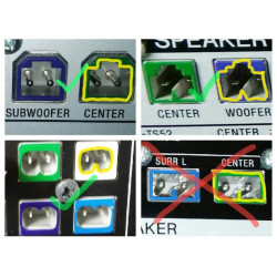 Speaker Cable for Compatible Sony Home Theater - 4.2mm Connector with Cable (Pack of 2)