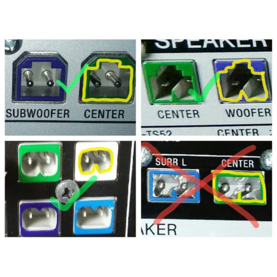 Speaker Cable for Compatible Sony Home Theater - 4.2mm Connector with Cable (Pack of 2)