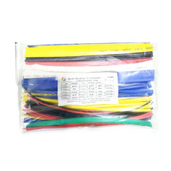 Heat Shrink Tubing - 20cm, 2:1 Shrink Ratio, Mixed Sizes and Colors (Pack of 100)