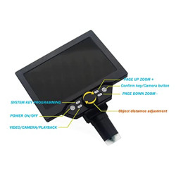 G1200 12mp Portable lcd Digital Microscope with 7 inch display