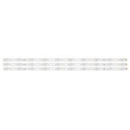 LED Backlight Strip for Haier/Videocon/Philips 32 Inch TV - 10 LEDs, 3V (3-Piece Set)