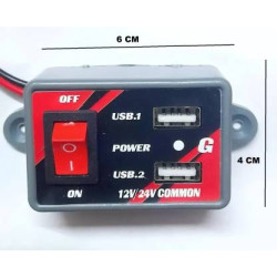 USB Fast Charger for Mobile Devices - 12V/24V DC