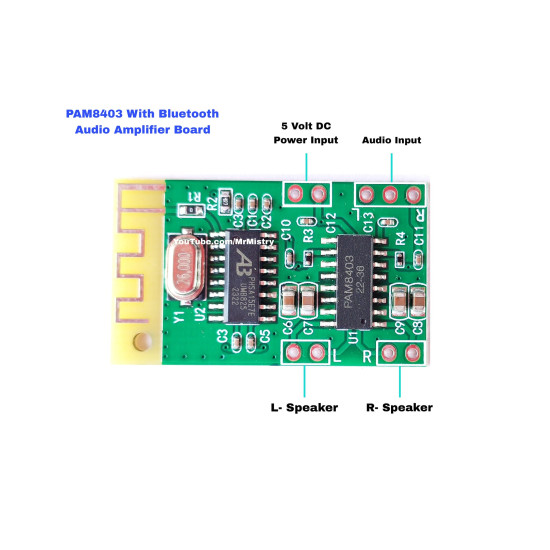 Amplifier Board with Bluetooth  gold-82c  5V Wireless HI-FI Module Electronic Hobby Kit