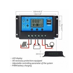 Solar Charge Controller PWM 12V/24V
