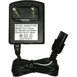 AC DC Adapter for Trimmer 15V 360mA Charger Power Supply (2-Pin Connector)