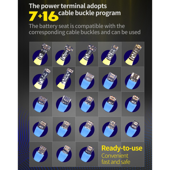 Mechanic Power Ultra Intelligent Anti-Burning Power Boot Cable for iPhone 6 to 15PM & Android (12V Input FPC Connector)