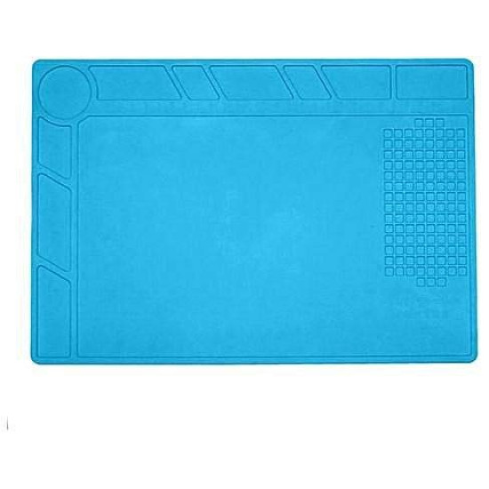 Blue Silicone Repair Mat Platform Desk Pad for Mobile Phones – 32x23 cm