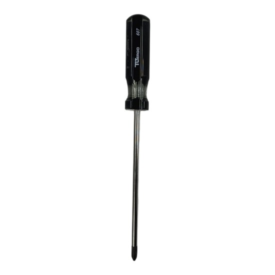 Tltergo 607 PH2 Chrome Vanadium Screwdriver 6 x 152mm Black and Metallic