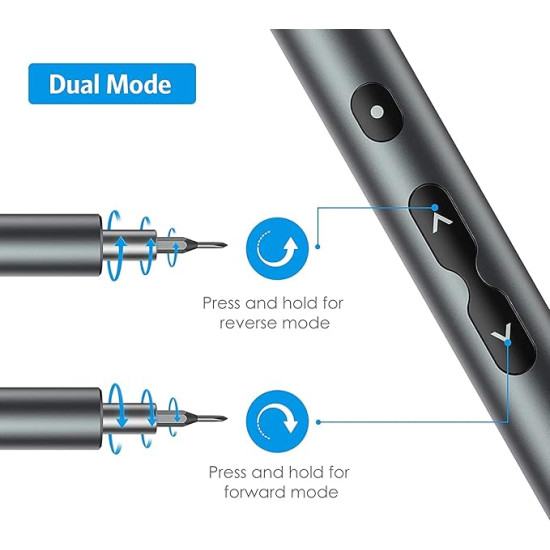 Electric Screwdriver 28 in 1 Precision Screwdriver Set with 24 Bits and USB Cable