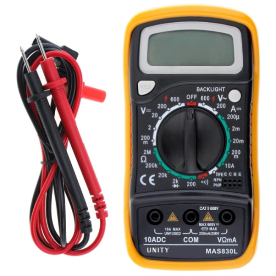 Unity Mas830L, Digital Pocket Size Multimeter