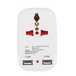  USB Universal Travel Adapter NK-823 DC 5V 1000mA